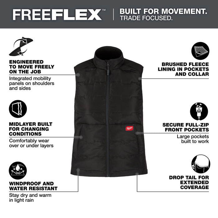 Milwaukee Women's FREEFLEX Vest - BLK M F350B-M