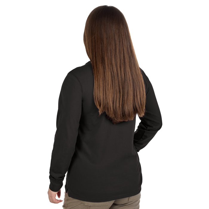 Milwaukee Women's Pocket T - LS Blk XS F551B-XS