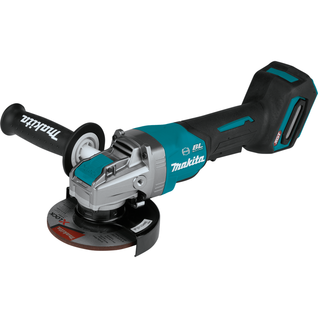 MAKITA 40V MAX XGT® 4‑1/2" / 5" X‑LOCK Paddle Switch Angle Grinder w/ Electric Brake (Tool Only)
