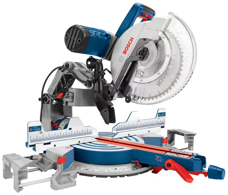 BOSCH 12" Dual-Bevel Glide Miter Saw + Folding-Leg Miter Saw Stand
