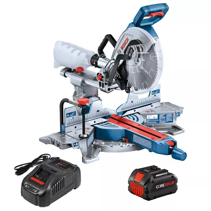 BOSCH PROFACTOR™ 18V 10" Dual-Bevel Slide Miter Saw Kit