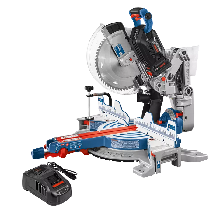 BOSCH PROFACTOR™ 18V 12" Dual-Bevel Glide Miter Saw Kit