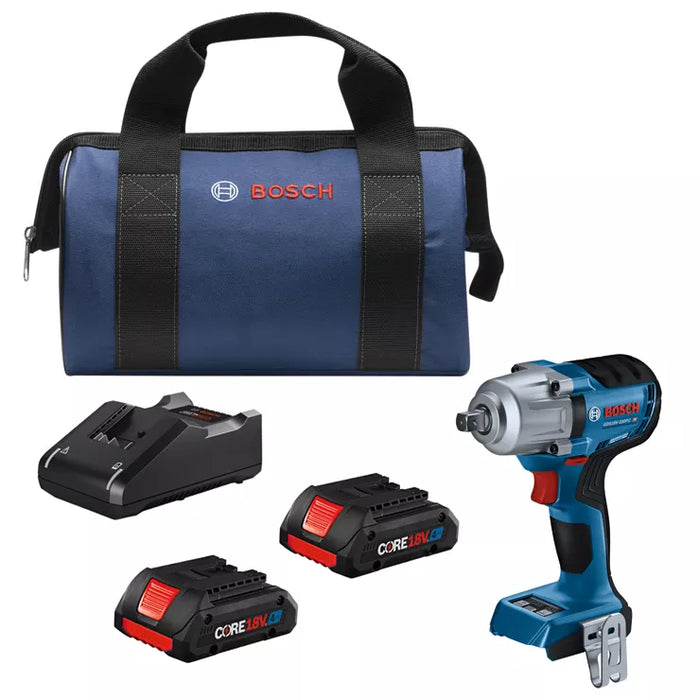 BOSCH 18V 1/2" Mid-Torque Impact Wrench w/ Pin Detent Kit