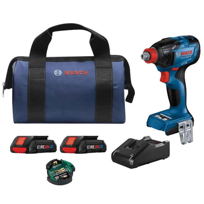 BOSCH 18V Connected-Ready 2-IN-1 1/4" & 1/2" Bit/Socket Impact Driver/Wrench Kit