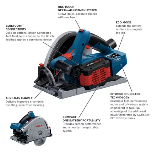 Kit de sierra de cadena de 5-1/2" lista para conectar BOSCH PROFACTOR™ de 18 V