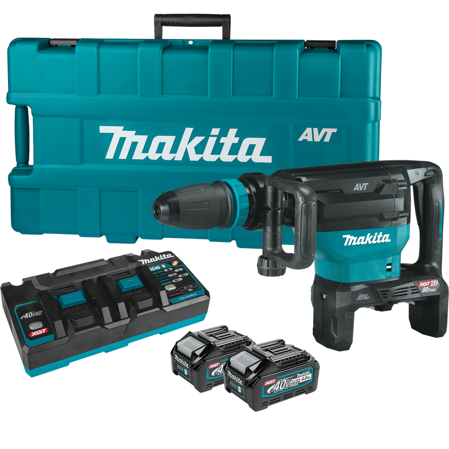 MAKITA 80V MAX (40V MAX X2) XGT® SDS‑MAX AVT® Demolition Hammer Kit