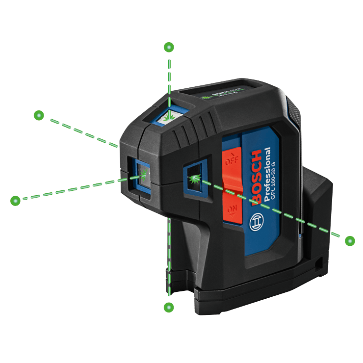 BOSCH Green-Beam Five-Point Self-Leveling Alignment Laser