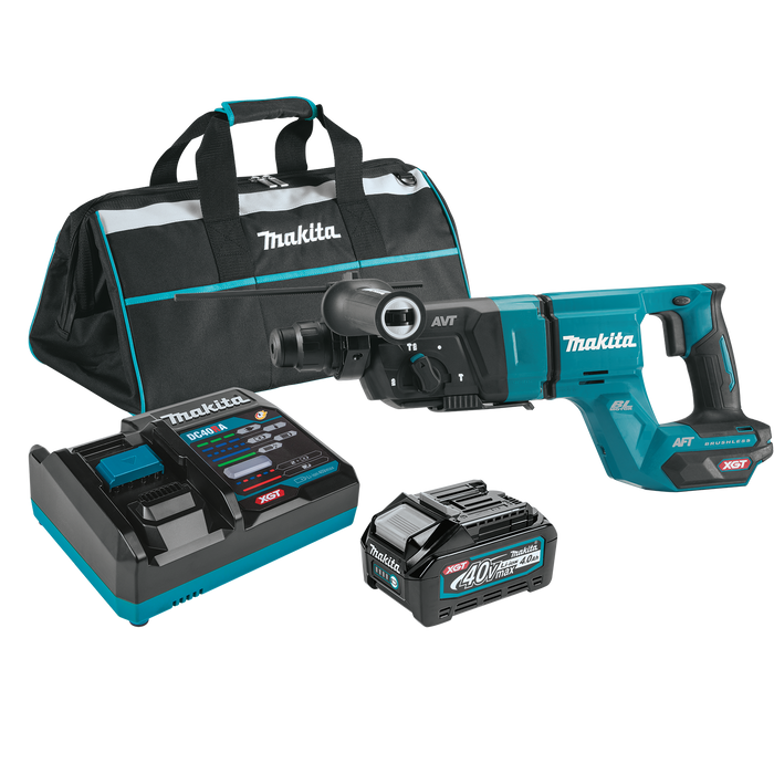 MAKITA 40V MAX XGT® 1‑1/8" SDS‑PLUS AVT® Rotary Hammer (D‑Handle) Kit