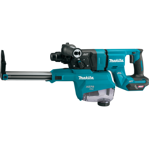 MAKITA 40V MAX XGT® 1‑1/8" SDS‑PLUS AVT® Rotary Hammer (D‑Handle) w/ Dust Extractor (Tool Only)