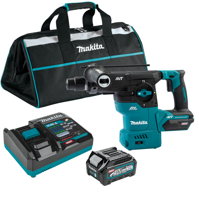 MAKITA 40V MAX XGT® 1‑3/16" SDS‑PLUS AVT® Rotary Hammer Kit