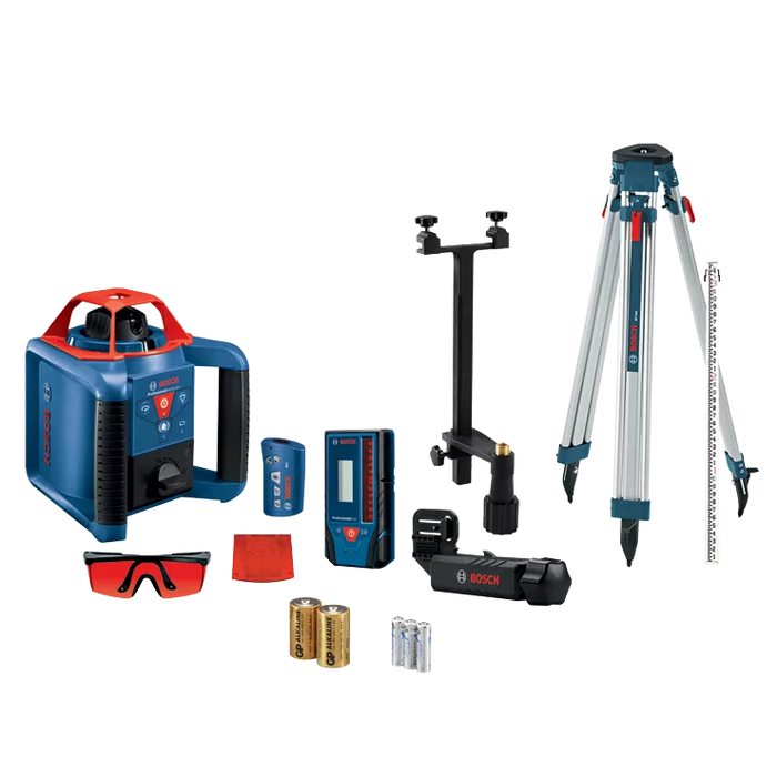 BOSCH REVOLVE900 Self-Leveling Horizontal/Vertical Rotary Laser Kit