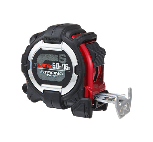 TAJIMA 16' / 5m GS-LOCK™ Horned Magnetic Hook Compatible Clip Measuring Tape