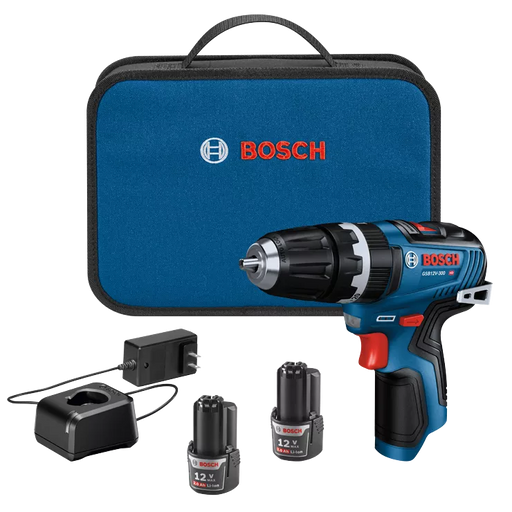 BOSCH 12V MAX 3/8" Hammer Drill/Driver Kit