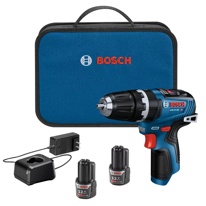 BOSCH 12V MAX 3/8" Hammer Drill/Driver Kit