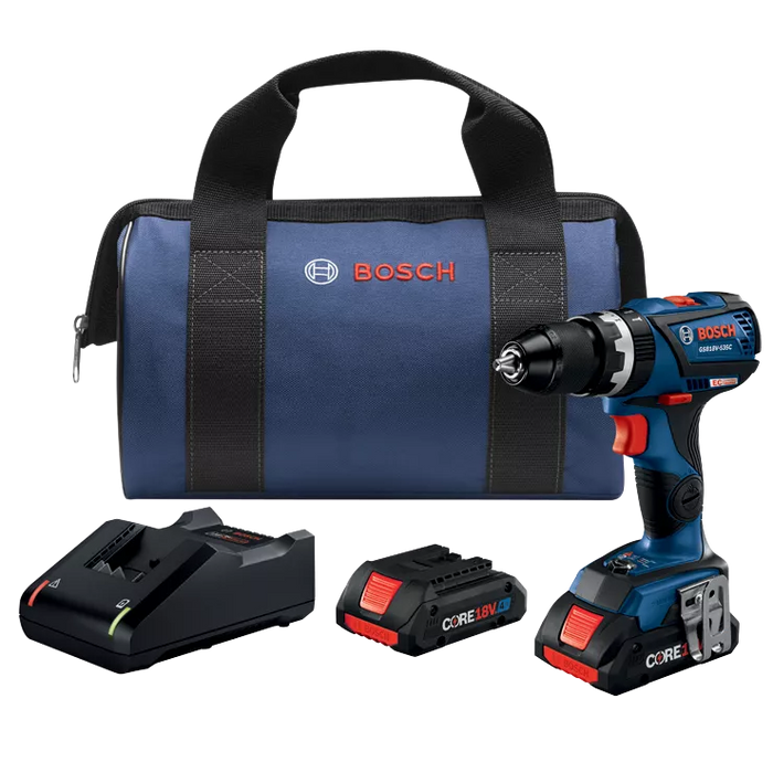 BOSCH 18V EC Connected-Ready 1/2" Hammer Drill/Driver Kit