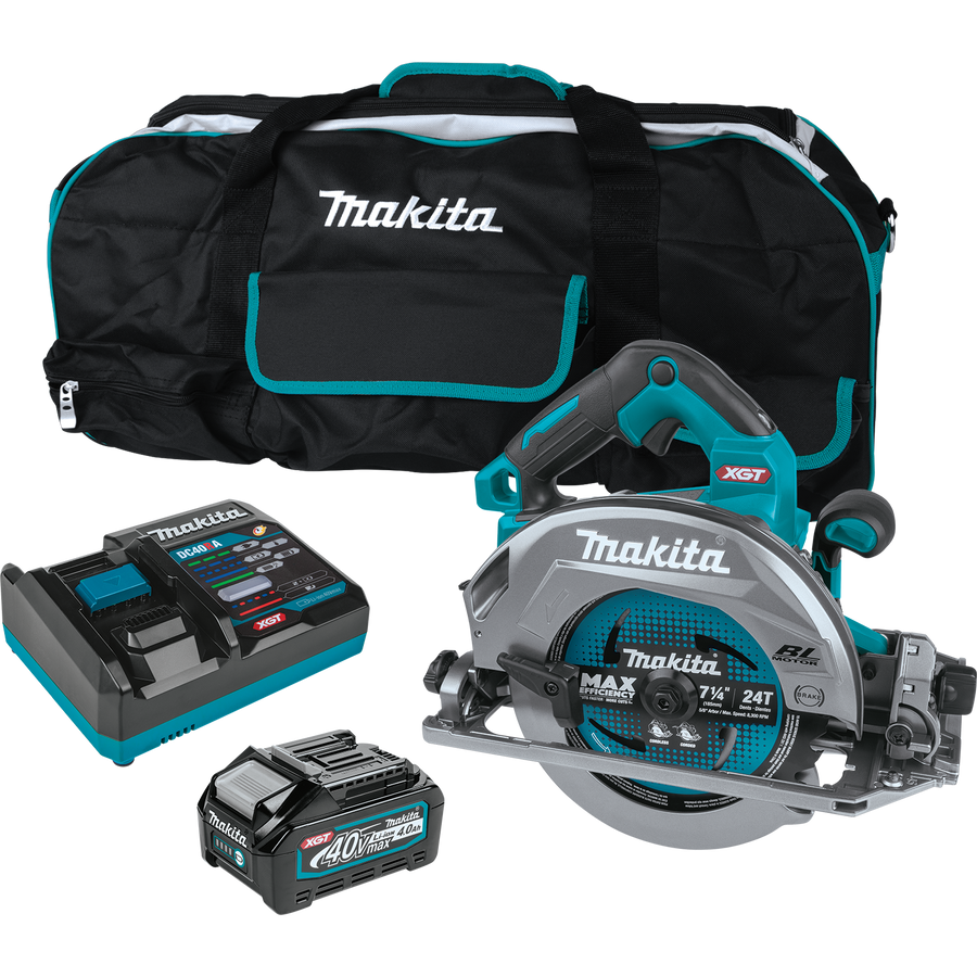 MAKITA 40V MAX XGT® 7‑1/4" Circular Saw w/ Guide Rail Compatible Base Kit