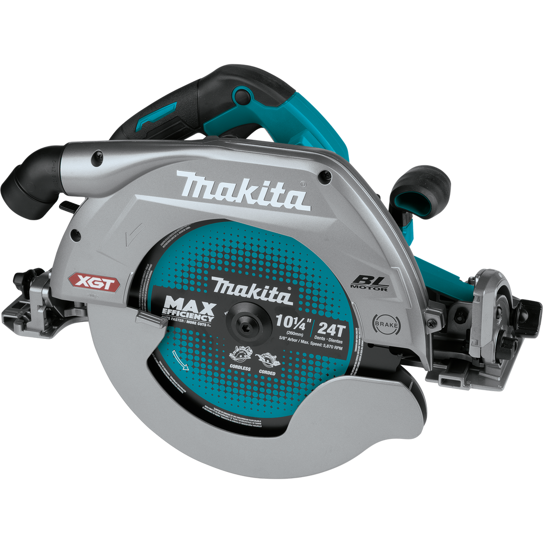 MAKITA 40V MAX XGT® 10‑1/4" Circular Saw w/ Guide Rail Compatible Base (Tool Only)