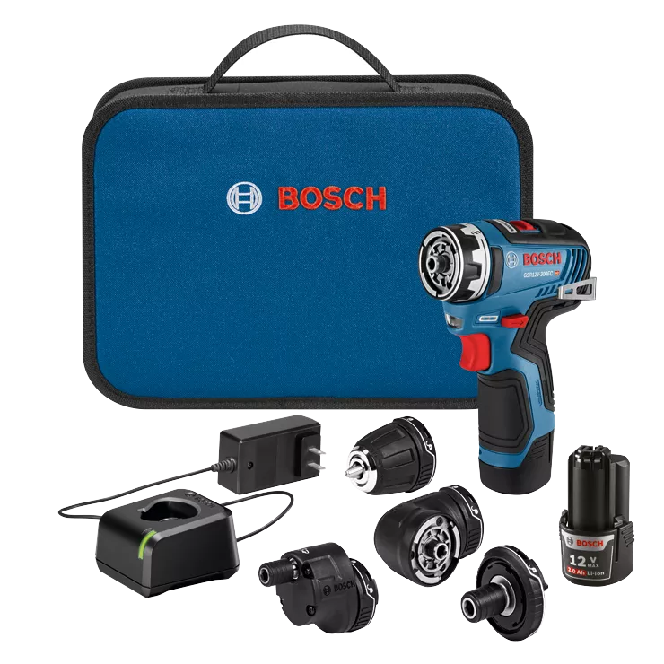 BOSCH 12V MAX Drill/Driver w/ 5-IN-1 FLEXICLICK® System — The