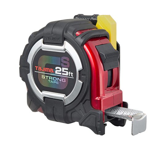 TAJIMA 25' GS-LOCK™ Measuring Tape w/ Safety Belt Holder