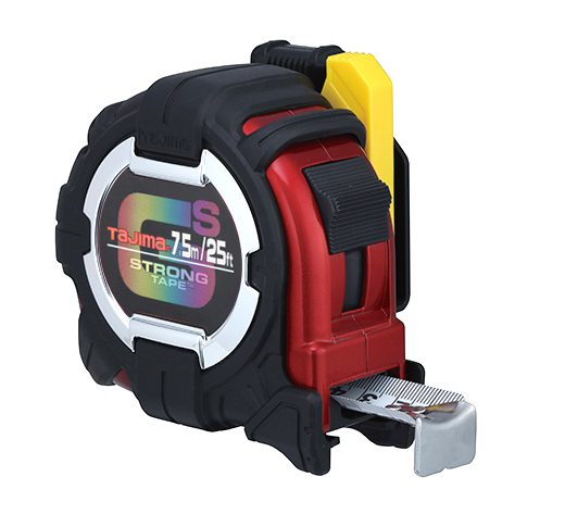 TAJIMA 25' / 7.5m GS-LOCK™ Measuring Tape w/ Safety Belt Holder