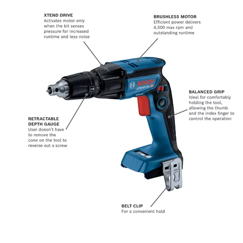 Destornillador hexagonal BOSCH de 18 V y 1/4" (solo herramienta)