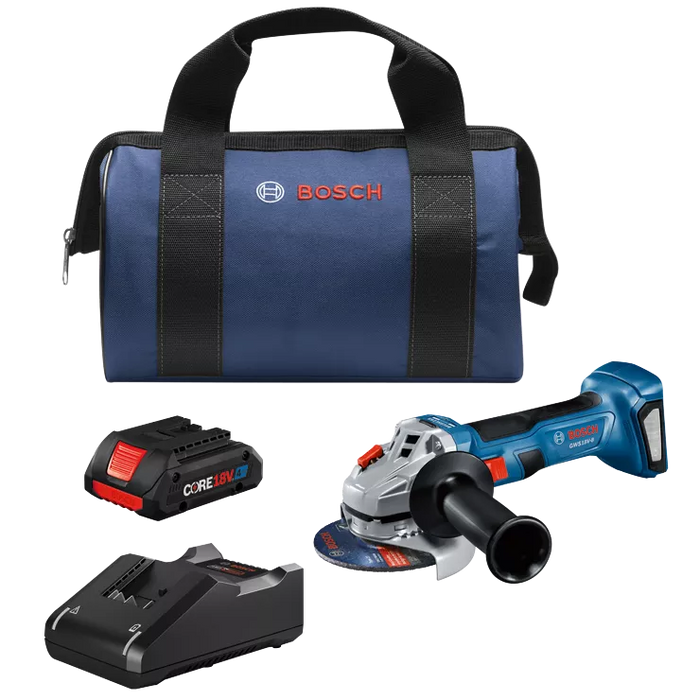 BOSCH 18V 4-1/2" Angle Grinder Kit