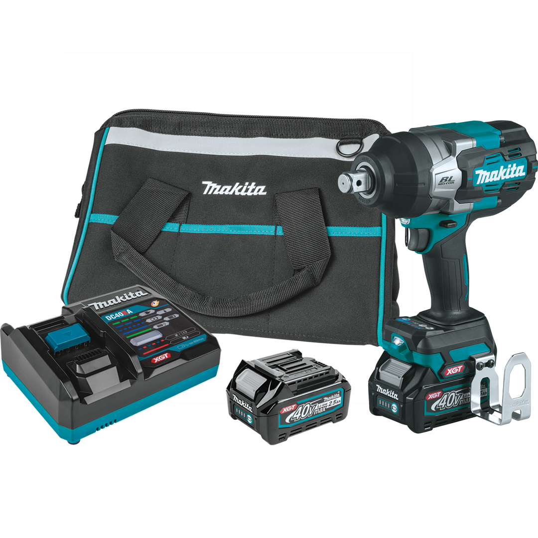 MAKITA 40V MAX XGT® 4‑Speed High‑Torque 3/4" Sq. Drive Impact Wrench w/ Friction Ring Anvil Kit