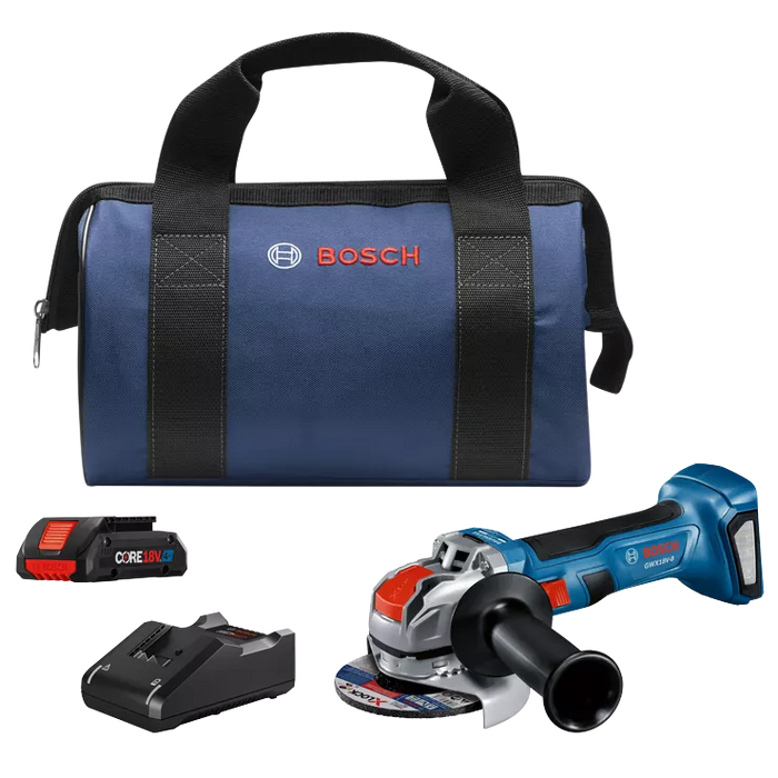 BOSCH 18V X-LOCK 4-1/2" Angle Grinder Kit