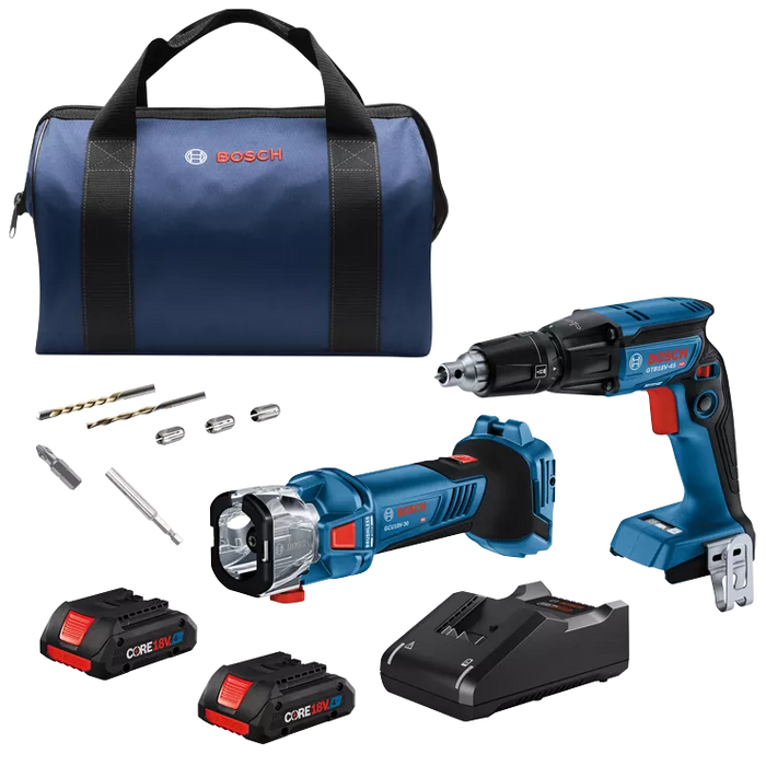 BOSCH 18V 2-Tool Combo Kit w/ Screw Gun & Cut-Out Tool