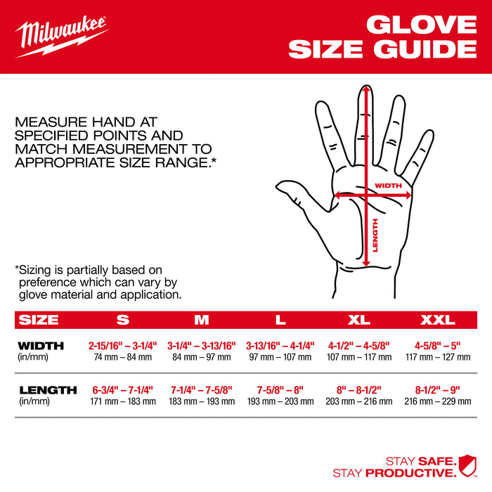 Milwaukee 6 LIGHTWEIGHT GLV W FLEX CUFF-L 48-73-8512