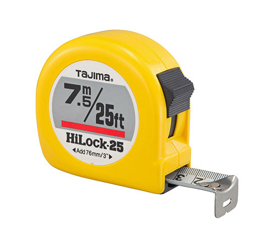 TAJIMA 7.5m / 25' HI-LOCK™ Measuring Tape
