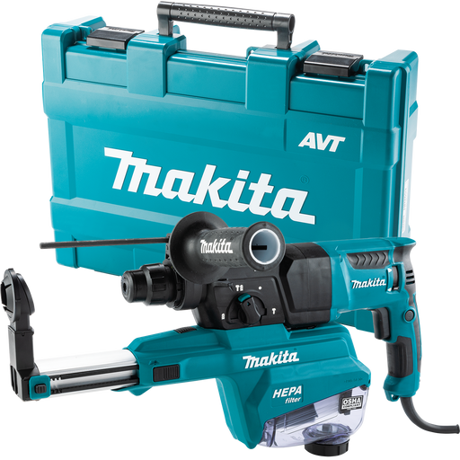 MAKITA 1" SDS‑PLUS AVT® Rotary Hammer, w/ HEPA Dust Extractor (Pistol Grip)