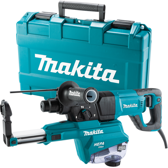 MAKITA 1" SDS‑PLUS AVT® Rotary Hammer, w/ HEPA Dust Extractor (D‑Handle)