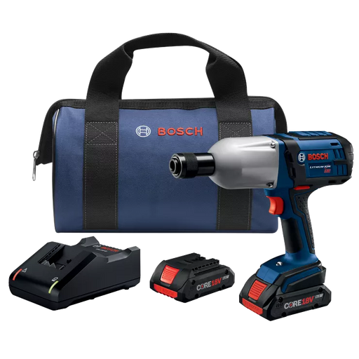 BOSCH 18V High-Torque Impact Wrench Kit