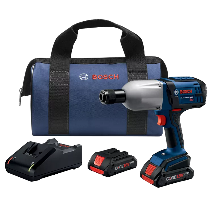 BOSCH 18V High-Torque Impact Wrench Kit