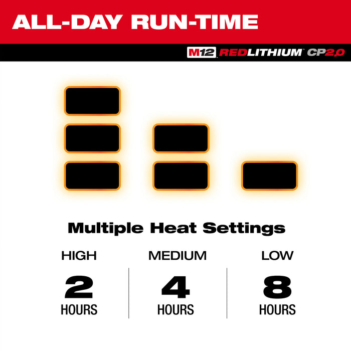 Milwaukee M12 Heated AXIS Vest M300B-203X
