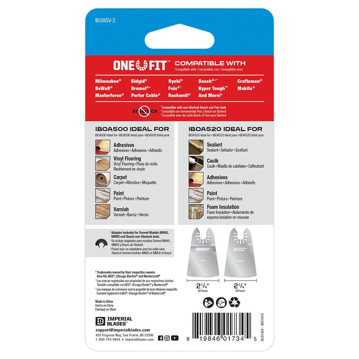 Milwaukee Tools One Fit Scraper Variety Pk, 2PC IBOASV-2