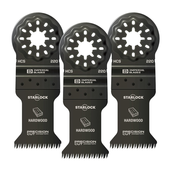 Milwaukee Imperial Blades Starlock 1-3/8" Japanese Tooth Hardwood Blade 3 Pack IBSL220-3