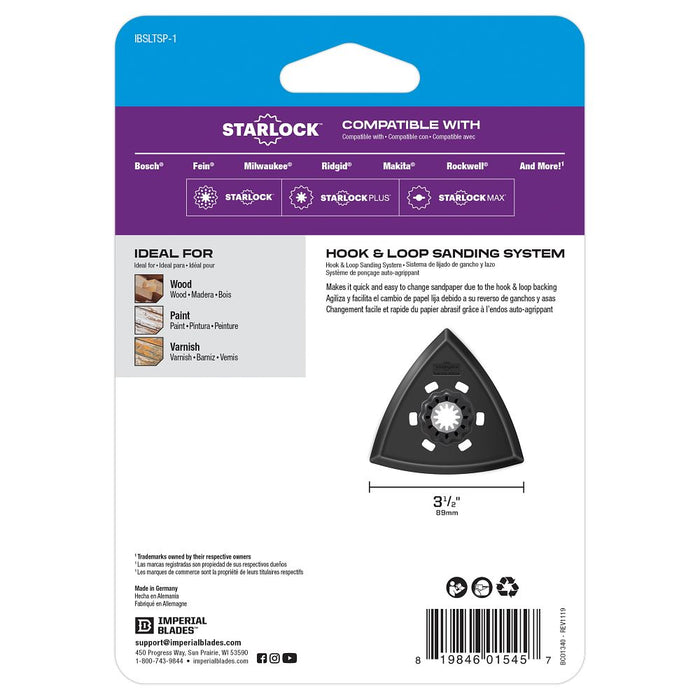 Milwaukee Tools STARLOCK 3-1/2" SANDING PAD 1PK IBSLTSP-1