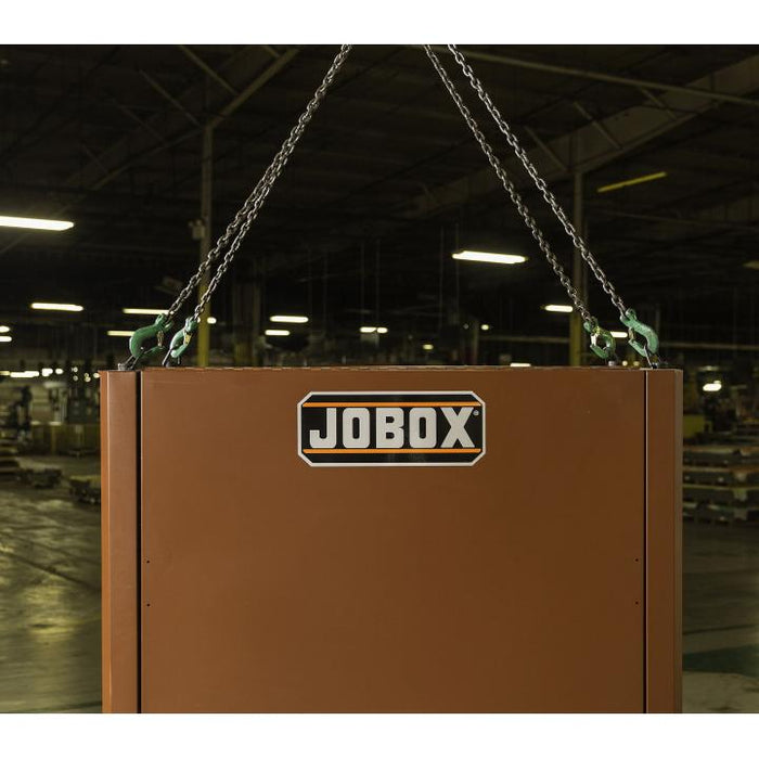 Crescent JOBOX 1-510990 Mobile Field Office, 90.9 cu ft, 63 in W x 33 in D x 80 in H, Steel, 3-Door / 2-Shelf, 6 in Locking Casters, 1,500 lb Capacity