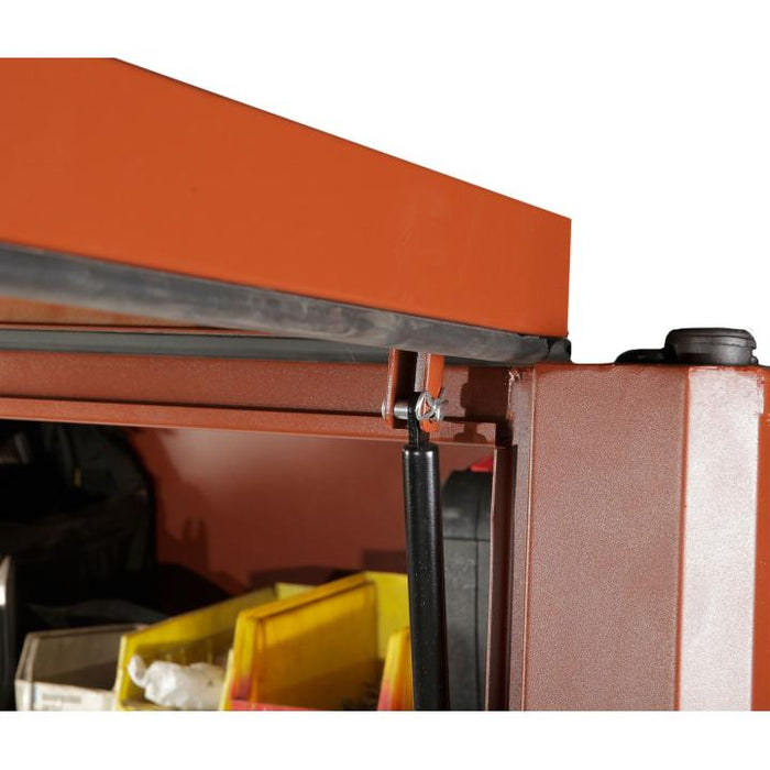 Crescent JOBOX 1-510990 Mobile Field Office, 90.9 cu ft, 63 in W x 33 in D x 80 in H, Steel, 3-Door / 2-Shelf, 6 in Locking Casters, 1,500 lb Capacity