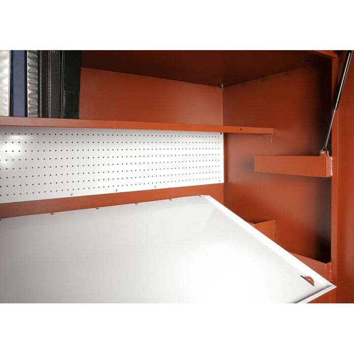 Crescent JOBOX 1-510990 Mobile Field Office, 90.9 cu ft, 63 in W x 33 in D x 80 in H, Steel, 3-Door / 2-Shelf, 6 in Locking Casters, 1,500 lb Capacity