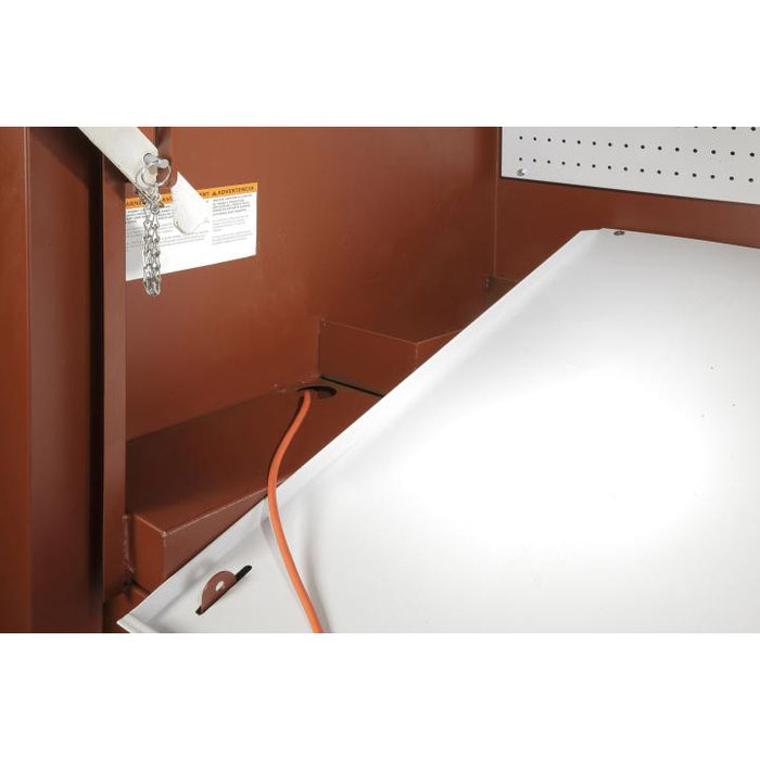 Crescent JOBOX 1-510990 Mobile Field Office, 90.9 cu ft, 63 in W x 33 in D x 80 in H, Steel, 3-Door / 2-Shelf, 6 in Locking Casters, 1,500 lb Capacity