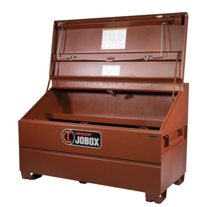 Crescent JOBOX 1-680990 Site-Vault Slope Lid Chest, 32.7 cu ft, 60 in W x 30 in D x 39-1/2 in H, Steel, Brown, w/ Lift-N-Stow Shelf