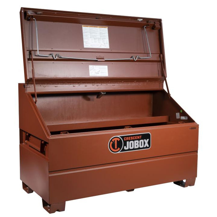 Crescent JOBOX 1-680990 Site-Vault Slope Lid Chest, 32.7 cu ft, 60 in W x 30 in D x 39-1/2 in H, Steel, Brown, w/ Lift-N-Stow Shelf