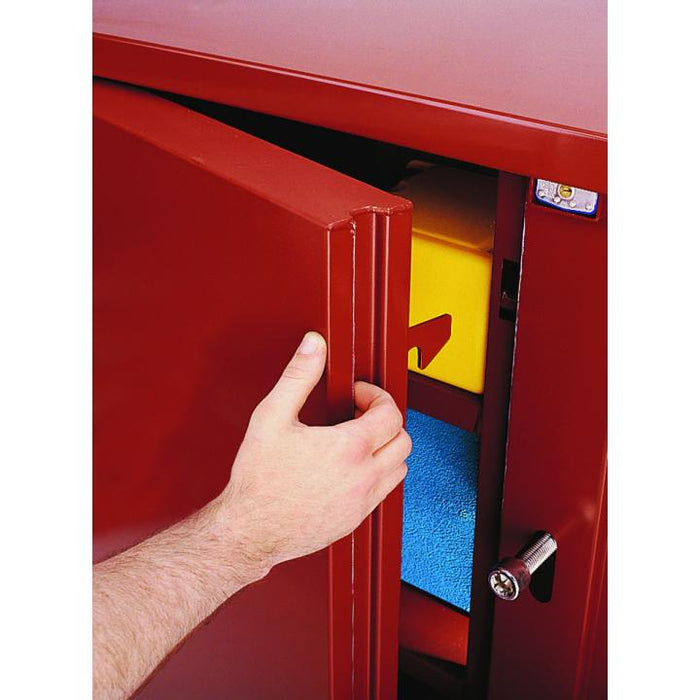 Crescent JOBOX 1-694990 Heavy-Duty Two-Door Utility Cabinet, 47.5 cu ft, 60 in L x 24-1/4 in W x 60-1/4 in H, Steel