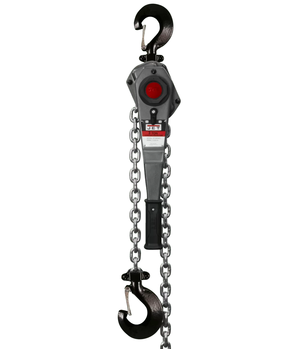 JET JLH Series 3 Ton Lever Hoist w/ Shipyard Hooks — The Power Tool Store