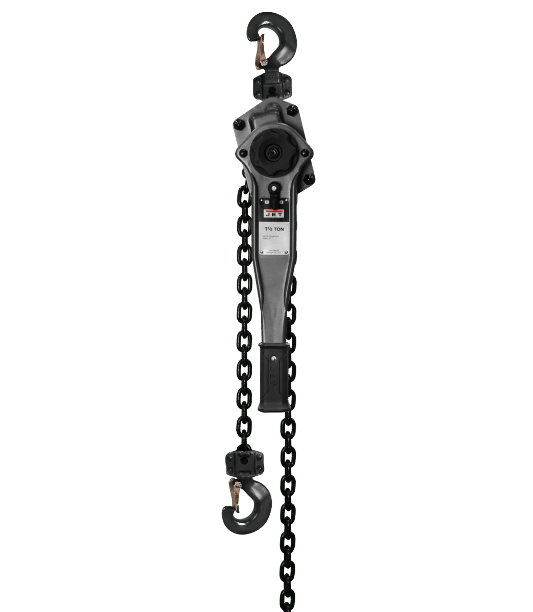 JET JLP-A Series 1-1/2 Ton Lever Hoist w/ Shipyard Hooks — The Power ...