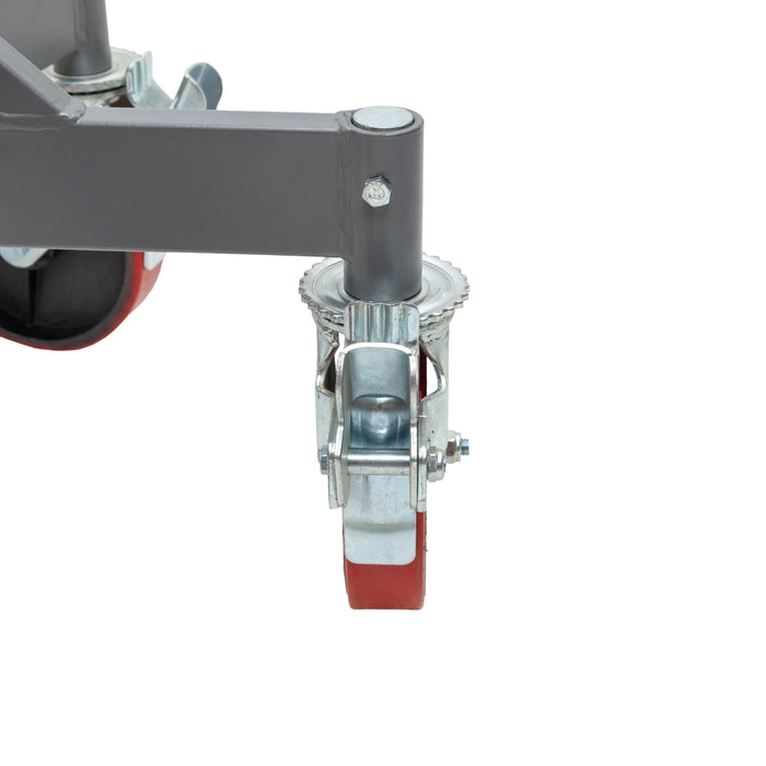 JET JPJ-L5L-SR Low 5 Leg Pipe Jack Stand w/Casters & Steel Rollers