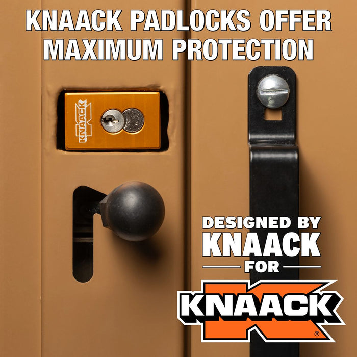 KNAACK Model 4830-KL JOBMASTER Chest, 25.25 cu ft, 48 in L x 30 in W x 29 in H, 16-Gauge Steel, WATCHMAN IV Lock, incl. KNAACK Padlock